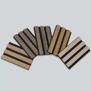 <span class=keywords><strong>Panneau</strong></span> <span class=keywords><strong>acoustique</strong></span> en bois écologique avec franges en polyester, design moderne, 1.0 NRC, pour hôpital, école, hôtel - Product Image 1