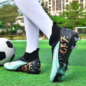 Botas de fútbol OEM de fábrica para jóvenes con opciones FG/TF, transpirables, de tejido elástico, para entrenamiento y partido - Product Image 5