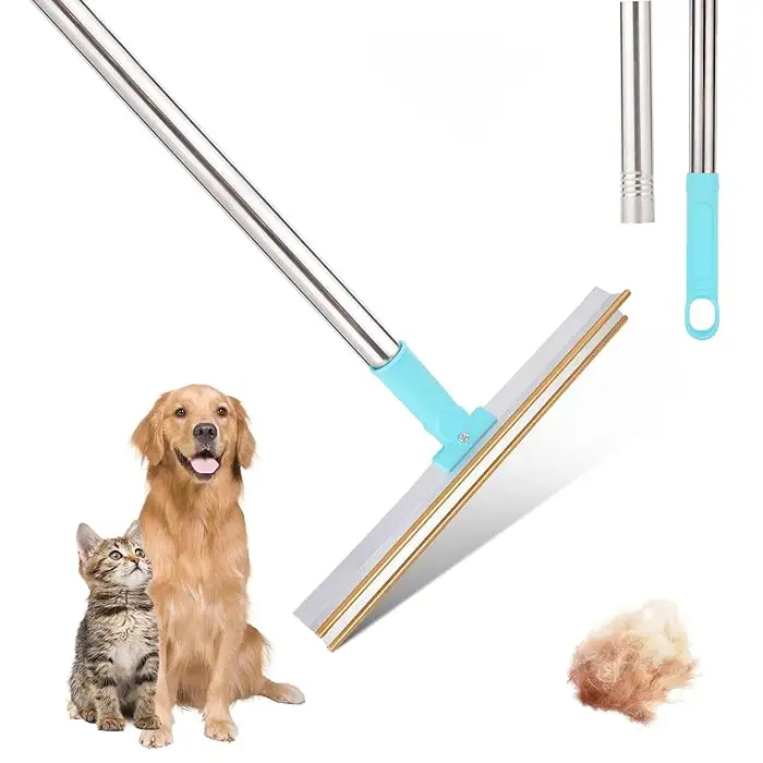 Dropshipping Reusable Pet Hair Remover portable Large Carpet Rake Hair Shedding Cleaner Tool Couch fur Remover for Home
