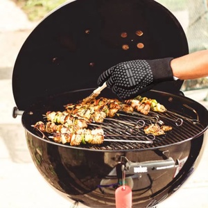 Gants de sécurité pour barbecue et four, en gel de silicone imprimé, ignifuges, résistants à la chaleur et antidérapants - Product Image 5