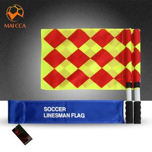 Football Referee Flag, Durable Hand Flag with Comfortable <b>Sponge</b> <b>Handle</b>, Suitable for Training and Matches - Product Image 2