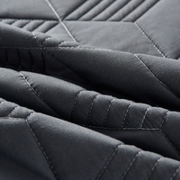 Protège-matelas imperméable matelassé en tricot uni de qualité supérieure, couvre-lit en polyester ajusté pour la maison