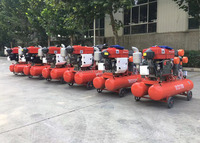 Compresseur d'air à double piston à haute pression 4kw/5.5hp avec réservoir vertical