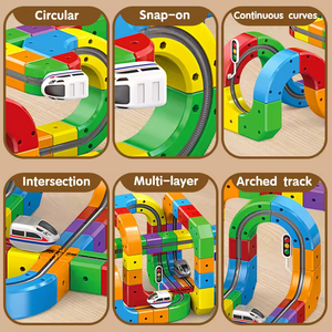 Jouets de construction en plastique éducatifs DIY pour enfants : circuits de train, voitures, cadeaux, modèles de trains et ensembles de cubes pour le dropshipping sur Shopify et eBay - Product Image 6