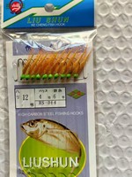 Ensemble de pêche Sabiki à 10 hameçons, jaune fluorescent, avec plumes et simulation de peau, pour la pêche au cluter en eau douce et salée