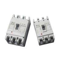 Disjoncteurs miniatures (MCCB) 250A AC 4 pôles 3 phases DC TP 400V 18KA Capacité de coupure Protection LSIG 50Hz Montage sur panneau