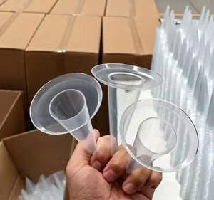 Mới đến nhỏ giọt miễn phí bằng chứng Popsicle chủ <span class=keywords><strong>Ice</strong></span> <span class=keywords><strong>Cream</strong></span> Bracket dùng một lần <span class=keywords><strong>Cone</strong></span> nhựa trong suốt tay áo khay Kem - Product Image 4