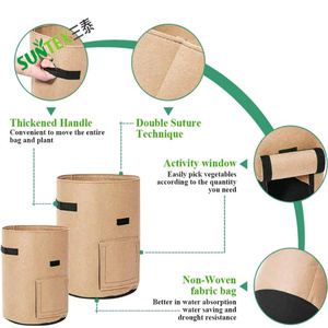 7 Gal dày không dệt vải container khoai tây phát triển Túi chậu với xử lý cảm thấy khoai tây nhà máy phát triển Túi - Product Image 2