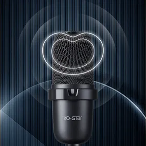 Microfono di registrazione da studio a condensatore facebook live stream microfono wireless da gioco professionale mini studio