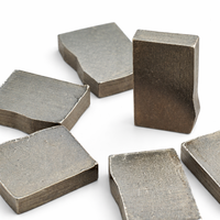 SS-S110 Segments diamantés personnalisés, directement d'usine, 24*13/14*6.6/7.2mm, pour lame de scie à tour de 5.5mm d'épaisseur de noyau, à coupe rapide