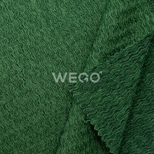 ポリエステルクレープ生地ストレッチ98% ポリエステル2% スパンデックスジャカード生地ワープ編み生地服用 - Product Image 1