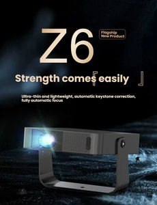 Nouveau projecteur LED Android 11 avec décodage, pour usage domestique, ultra haute définition 8K, haut-parleurs intégrés, modèle Z6 pour chambre à coucher, chevet - Product Image 2