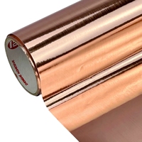 Rouleau de vinyle auto-adhésif métallique PET personnalisé, imperméable, or et argent, film décoratif pour traceur