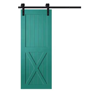 Diseño de puerta de madera maciza Puerta de partición de color Puerta interior del hogar