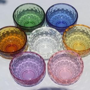 Cuenco de cristal transparente colorido para el hogar, adorno de Buda, cuenco de cristal para las siete ofrendas y el agua bendita - Product Image 5