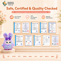 Jouet en peluche Lapin IA à expédition immédiate, avec capteur tactile, 50+ langues, racontant des histoires, chantant, compagnon émotionnel, Wi-Fi, cadeau, vente en gros, 8+