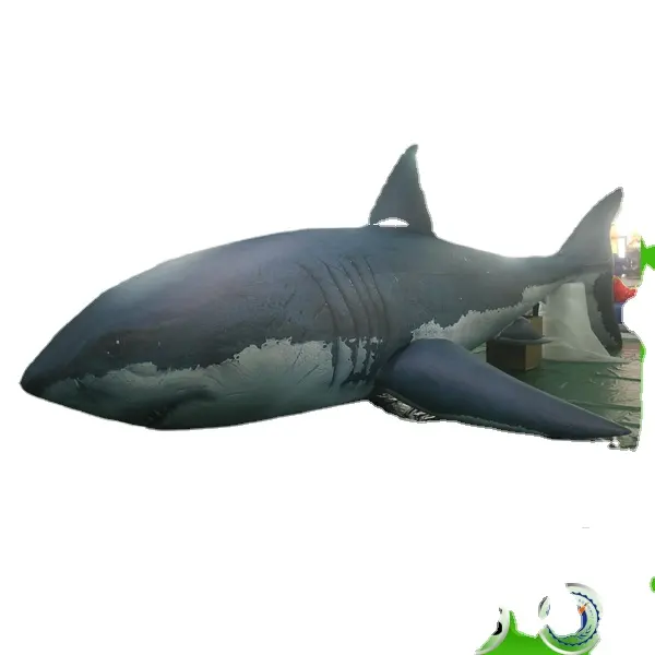 Remote Control Inflatable Flying Giant Shark Balloon Airship Model For Parade