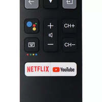 Control Remoto TCL Voice RC802V FNR1 de Código Fijo para Smart TV 4K 49P30FS 55C715 43S434 con 4 Botones, Batería AAA, Alcance de 10m