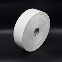 Rouleau d'étiquettes d'entretien en nylon taffetas de polyamide imprimé économique
