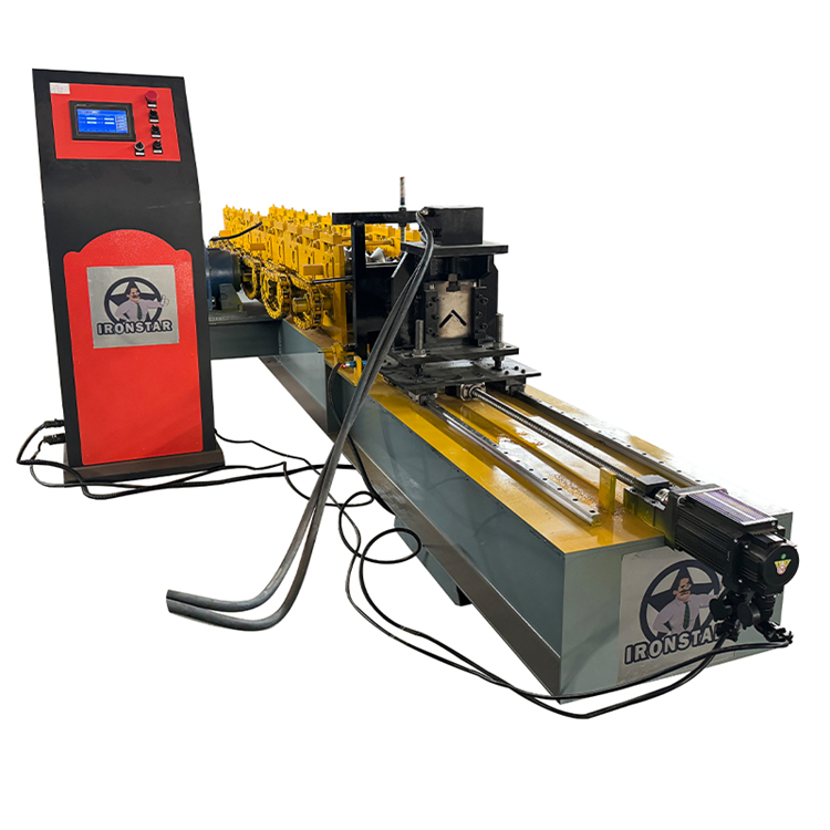 Iron Sheet Metal Plate Bending Meta Angle Roll Forming Machine With Punching