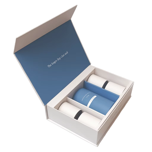 กล่องกระดาษแข็งรีไซเคิลได้ ย่อยสลายได้ เป็นมิตรกับสิ่งแวดล้อม เคลือบเงา ปิดด้วยแม่เหล็ก พิมพ์โลโก้ได้ตามต้องการ สำหรับบรรจุภัณฑ์ของขวัญ - Product Image 1