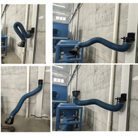 Nouvelle unité de ventilation d'atelier, extracteur de fumée de soudage avec bras d'aspiration des fumées en acier au carbone, bras d'extraction de 3 m