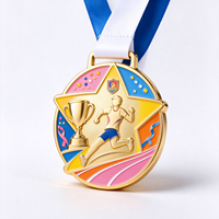 Médaille personnalisée en alliage de zinc pour les combattants d'honneur, personnalisation des armes, médailles personnalisées pour les cérémonies de remise de prix