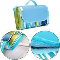 WOQI – tapis d'extérieur Portable, imperméable, résistant au sable, pliable, pour plage, pique-nique, pour 4 à 6 adultes