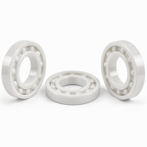 Roulement en céramique entièrement en zircone 6010, 50x80x16mm, cage ouverte en PTFE, isolant, résistant aux hautes températures, pour équipement de laboratoire sous vide - Product Image 3