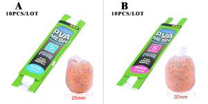 5M 25mm 37mm de large maille PVA <span class=keywords><strong>Soluble</strong></span> dans l'eau <span class=keywords><strong>carpe</strong></span> pêche bas bouillette plate-forme ABS dissolvant appât <span class=keywords><strong>filet</strong></span> enveloppement sacs pour la pêche en mer - Product Image 6