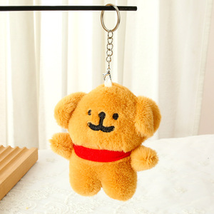 Üretici fabrika özel güzel köpek peluş anahtarlık ile harika detaylar tam komik karakter çanta uğuru öğrenciler için - Product Image 5