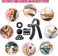 Kit de Entrenamiento de Resistencia Ajustable ZJFIT, Paquete de 5, Fortalecedor de Agarre para Antebrazos, Empuñaduras para Manos