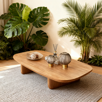 Table basse créative en bois massif de style Wabi-Sabi, table basse moderne pour petit appartement, table basse design personnalisée