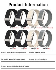 Bracelet de montre en nylon de remplacement pour tracker de santé et de fitness portable Whoop 5.0/mg 5.0 4.0 - Product Image 4