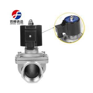 วาล์วโซลินอยด์สแตนเลส 2 นิ้ว 2W-50, AC220V DC24V แบบปิดปกติ สำหรับน้ำ น้ำมัน แก๊ส, กันน้ำระดับ IP65 - Product Image 4