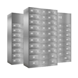Venta directa de fábrica Gabinete de almacenamiento de medicina china tradicional de acero inoxidable Armario de farmacia Muebles de hospital - Product Image 5