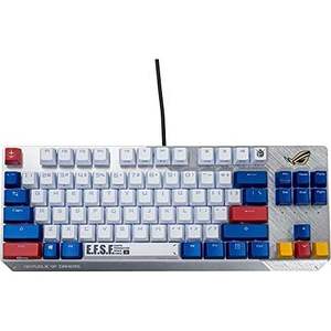 คีย์บอร์ดเกมมิ่ง Asus Rog Strix Scope Tkl Gundam Edition แบบมีสาย ไร้ปุ่มตัวเลข ไฟ RGB ปรับแต่งได้ ป้องกันการกดผิดพลาดพร้อมกัน - Product Image 2