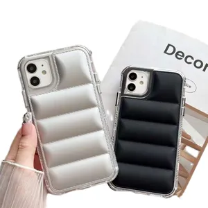 Hot Sale Down Airbag Shockproof Mobile Phone Case For 15 14 13 12 11 Pro Hard