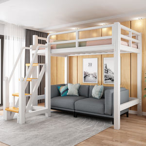 Lit superposé avec rangement, design moderne, escalier pour <span class=keywords><strong>auberge</strong></span>, chambre d'adultes, maison, école, appartement, dortoir, meubles de chambre à coucher - Product Image 5