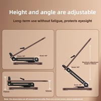 Support de lecture en bois réglable en hauteur, rotatif à 360 degrés, avec pince élastique pour livre et support pour iPad, pour utilisation sur bureau