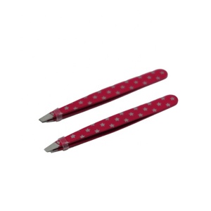 <span class=keywords><strong>Pince</strong></span> à épiler incurvée pour sourcils, en acier inoxydable, durable, écologique, tendance pour filles, 24 pièces/sac PP, boîte intérieure, carton, 30 jours - Product Image 2