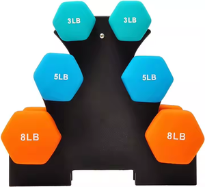Haltères hexagonaux en gros 1-10 kg en fonte, revêtement PVC, <span class=keywords><strong>poids</strong></span> libres durables pour la maison, la salle de sport et le fitness, personnalisables - Product Image 3
