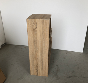 עץ אלון מודרני פינת ספר עץ 6 קוביות מדף ספרים רב-תכליתי סלון לימוד רהיטים - Product Image 2