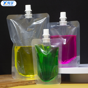 Clear Spout Nozzle Stand up Pouch Reusable Food Grade PET/PE Plastic Smell Proof Bag for Milk Fruit Juice Coffee Tomato Sauce - Product Image 4