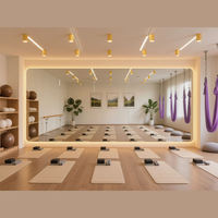 Grand miroir mural décoratif pour salle de sport, danse, yoga, Pilates, coiffure et studio de danse