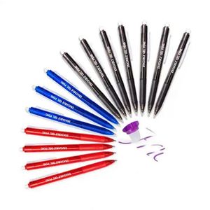 Bolígrafos de Gel Retráctiles de Plástico con Tinta Negra, Azul y Roja, Borrables con Calor, Personalizables al por Mayor - Product Image 1