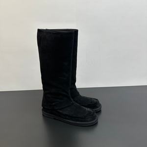 <span class=keywords><strong>Bottes</strong></span> pour femmes de haute qualité, tendance et à la mode, plates, avec protection haute de la jambe, dessus en daim, tube de botte non contraint, marque CC - Product Image 2