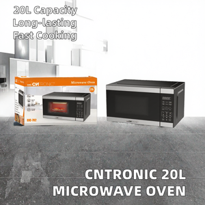 فرن ميكروويف كهربائي CNTRONIC ، مقبض مزدوج ، جهاز منزلي صغير ، توقيت ميكانيكي دوار 20L للاستخدام المنزلي - Product Image 3