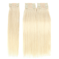 Extensions de cheveux naturels de qualité supérieure, 100% cheveux Remy, vente en gros, extensions à clips en cheveux vierges bruts naturels