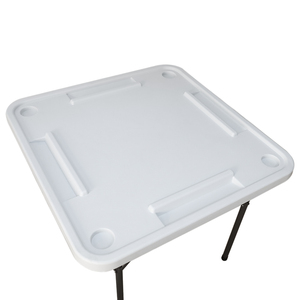 Mesa de Dominó EASTOMMY para 4 Jugadores con Soportes para Fichas y Portavasos, Mesa Plegable para Juegos de Cartas de 4 Jugadores - Product Image 1